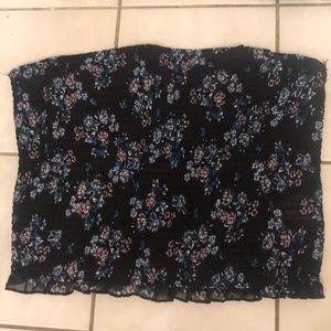 Floral tube top